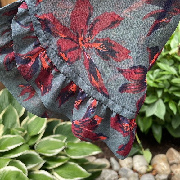 Madewell Sheer Ruffle Sleeve Mini Dress - Picture 6 of 13